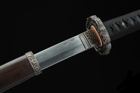 Katana Kaizu (Damaststahl und echter Hamon)